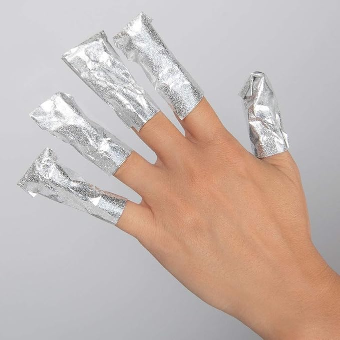 ForPro Professional Collection Expert Embossed Gel Polish Removal Wraps, Pre-Cut with Cotton Pad, Remove Gel Polish, Acrylics, & Nail Art, 4" L x 2.9" W, 500-Count