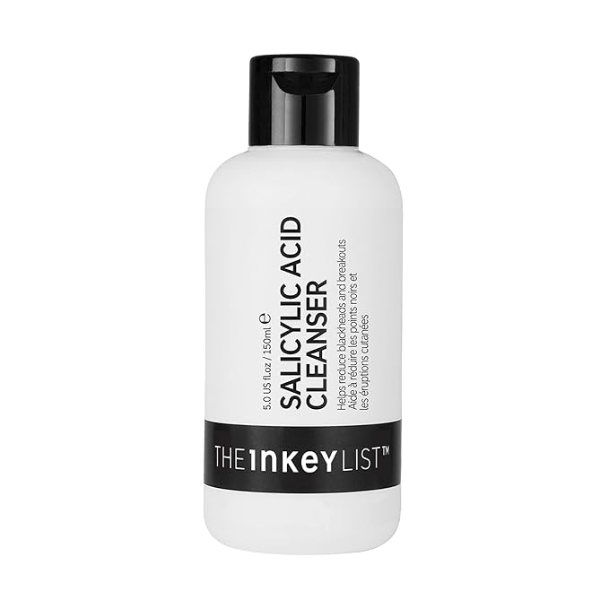 The INKEY List Salicylic Acid Cleanser, Face Wash for Blemishes, Blackheads, Oily Skin and Breakouts, Non-Drying Facial Cleanser Safe for All Skin Types, 5.0 fl oz