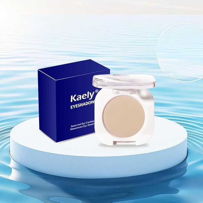 Nude Brown Matte Eyeshadow Palette for Women, Single Monochrome Eye Shadow Makeup, Shiny Pressed Powder, Blendable Natural sombras para ojos, Holographic,Vegan,Travel -6