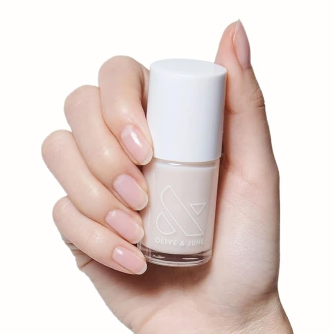 Olive & June Long Lasting Nail Polish | Plump, Gel-Like Finish No Lamp Needed | Lasts up to 10 days | Salon-Quality Color at Home | 15-Free, Vegan & Cruelty-Free Chip-Resistant Shine | BEB Sheer White