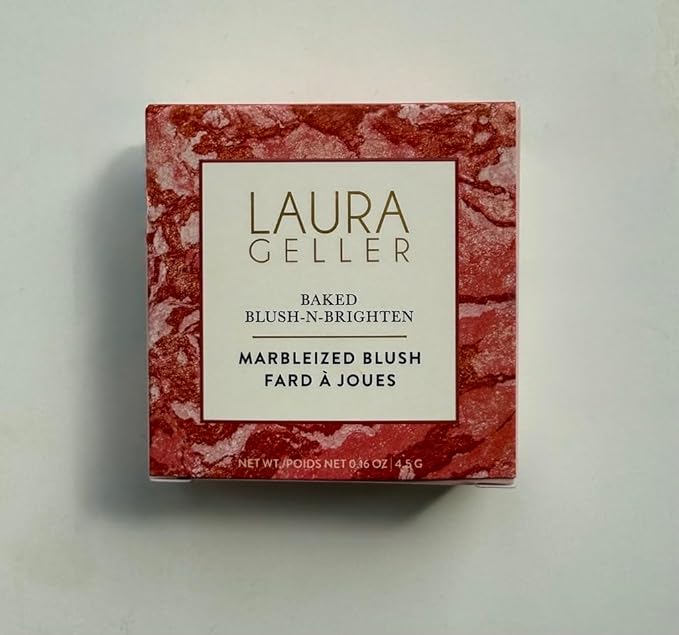 LAURA GELLER NEW YORK Baked Blush-n-Brighten Marbleized Blush for Cheeks - Tropic Hues - Satin Finish - Buildable Color