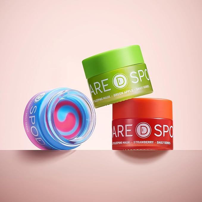 Sleeping Lip Mask Green Apple - Repair for Dry Cracked Lips, Infused with Vitamin C and Shea Butter, Lip Mask Nourish and Revitalize Overnight, Wake to Softer, Smoother, Glow Lip - 0.42 Fl Oz