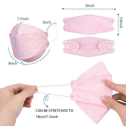 KN95 Face Masks, Disposable Face Mask 50 Pcs for Adults