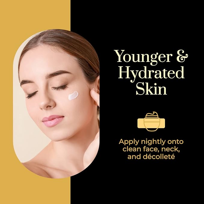 Clear Beauty 24K Gold & Collagen Day/Night Moisturizer Set - Dermatologist Tested, Hydrating, Anti-Aging Cream, Natural Ingredients, Cruelty Free Korean Skin Care, All Skin Types - Value Pack