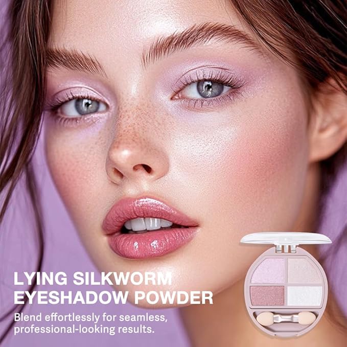 Eyeshadow Makeup Palette with Brush,Nude Pink Natural Neutral Powde Eye Shadow Palette for Older Women,Long Lasting Naturing-Looking,Lightweight,Waterproof,Eye Makeup Kit Travel Size,Vegan