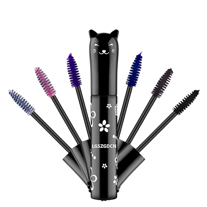 6 Colors Mascara eyelash for Liquid Sensational Washable Thick And Waterproof Fast Dry Extensions Curling Lengthening Makeup Eye, Lifting, Kit Gift Set