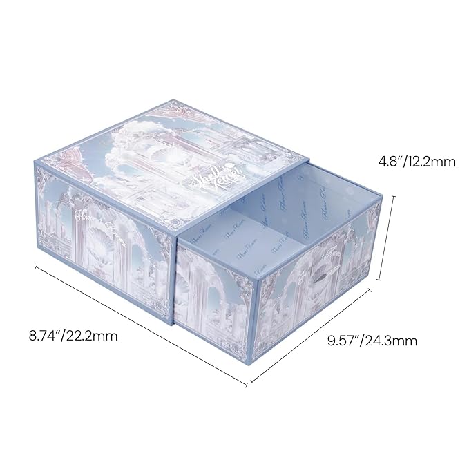 Flower Knows Tide & Twilight Treasures 5 Pack Makeup Gift Set,Lip Glaze*1+Blush*1+Eyeshadow*1+Hair Clip*1+Gift Box*1,Perfect Makeup Gift for Girls & Women