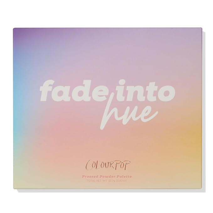 Colourpop Fade Into Hue Eyeshadow Palette - Multi-Color Eye Makeup Palette with Matte, Metallic & Glitter Finishes - High-Pigment Eye Makeup with a Long-Wearing Formula (0.8 oz)