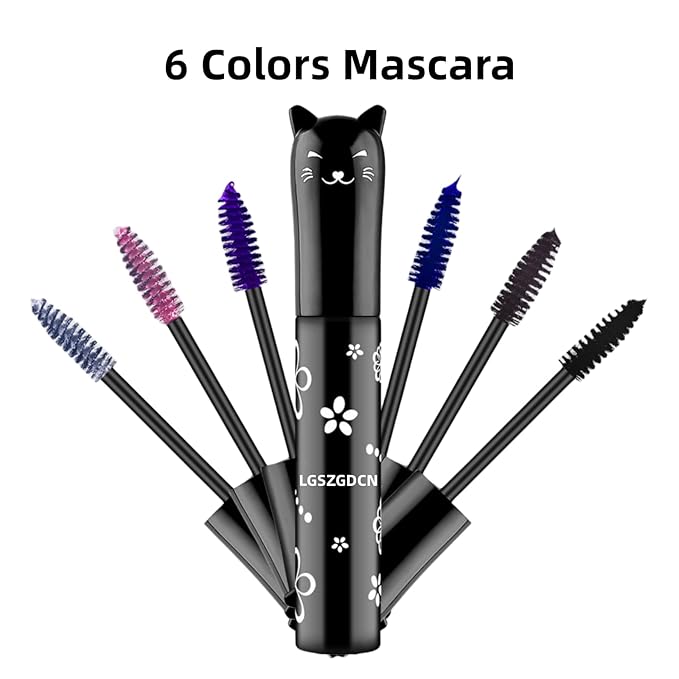 White Lashes volume mascara Extensions Makeup Lash Waterproof Fast Dry Eyelashes Curling Lengthening Primer Party Stage Use