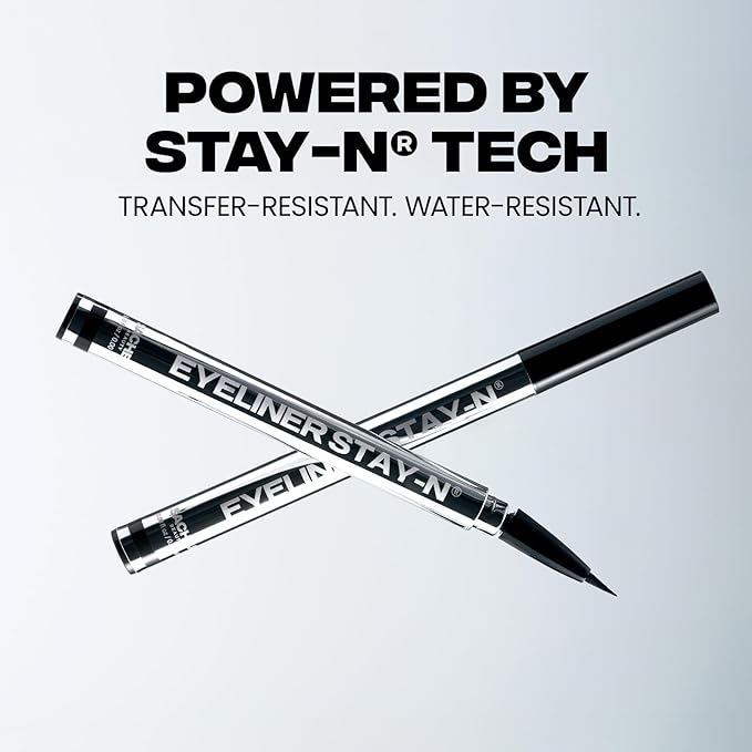 Sacheu Liquid Eyeliner STAY-N Long Wear Waterproof Eyeliner Pen with Ultra-Precise 360° Flexible Tip — Smudge-Proof Vegan & Cruelty-Free Eye Makeup, Eye’m Crisp