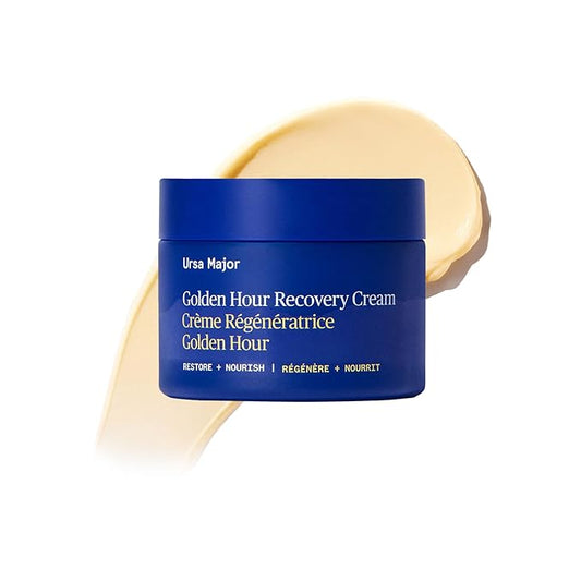 Ursa Major Golden Hour Face Moisturizer | Vegan Recovery Cream for Daily Facial Moisturizing | Repair & Hydrate | Natural Formula for All Skin Types | Cruelty Free & Non-Toxic 1.57 oz