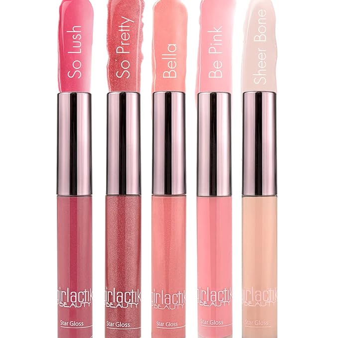 Girlactik Star Gloss Lip Gloss - Bella (Natural pink w/sparkles) - 7 g / .24 oz