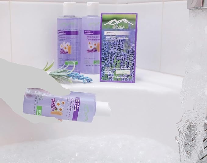 Lavender Spa Gift Basket for Birthday Gifts for Women, Beauty Basket Home Spa Basket 20 pc Set Includes Body Lotion, Bath Bombs & More! Spa Gifts for Her