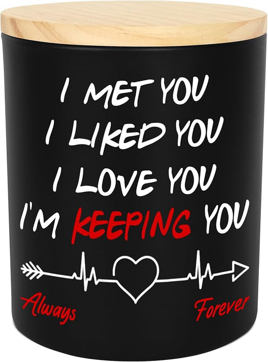 TEEZWONDER Christmas Anniversary Wedding Gifts for Women - Long Lasting Vanilla Lavender Candle 10 oz - Romantic Couple Gifts for Him Her, Gift for Boyfriend Girlfriend, Wife Husband Birthday Gift