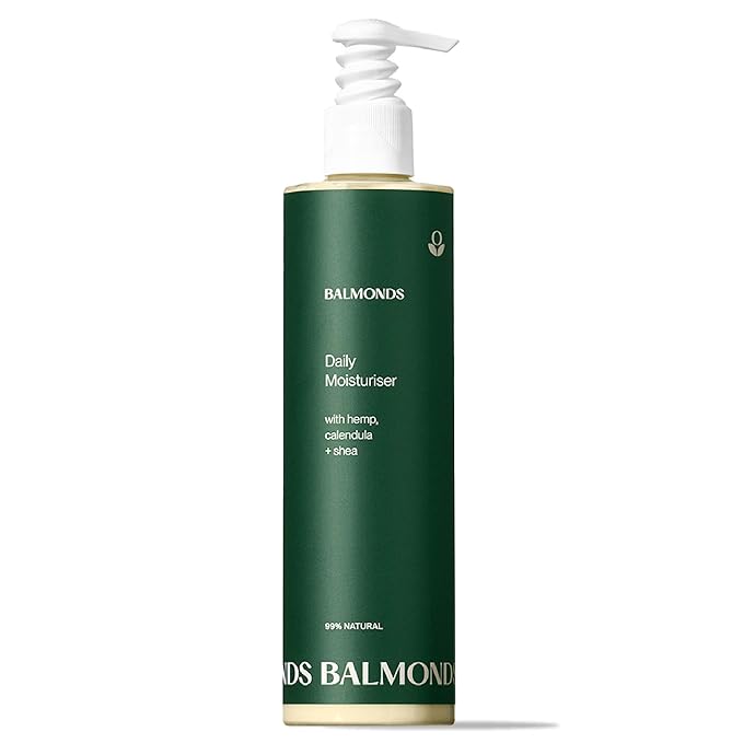 Balmonds - Daily Moisturizing Cream - 10.5oz. (300ml) - 99% Natural Moisturizer For Face & Whole Body - Free From Fragrance - Vegan - All Skin Types