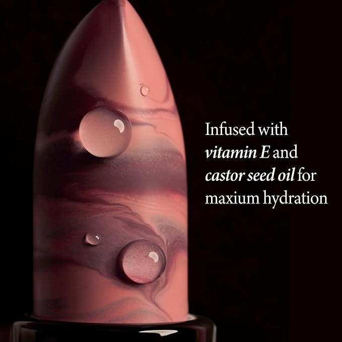 LAURA GELLER NEW YORK Italian Marble Sheer Lipstick - Strawberry Toffee - Hydrating & Lightweight - Vitamin E & Caster Seed Oil - Cream Finish