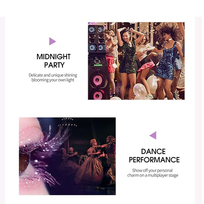 3PCS Glitter Mascara for Eyelashes,Waterproof Long Lasting Silver Gold Purple Color Diamond Sparkly Mascara, Lengthening Volumizing Colorful,Party Wedding Stage Use Halloween Christmas Makeup