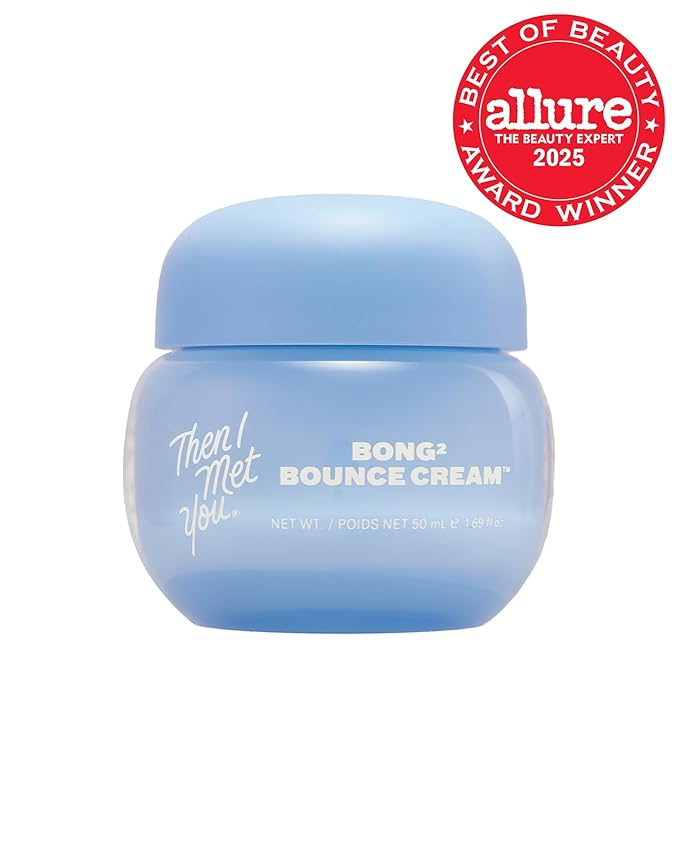 Then I Met You Bong² Bounce Cream, Allure Best of Beauty 2025, Lightweight Gel Cream Barrier Moisturizer with Omega-3 Fatty Acids, and Ceramides, Cruelty-Free, Hydration for Oily Skin, 1.69 fl oz