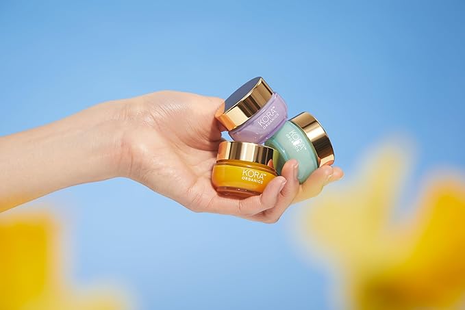 KORA Organics Turmeric Glow Moisturizer, Hydrate, Soften and Plump Skin, Certified Organic, Cruelty Free, Perfect Travel Size, 0.51 fl oz