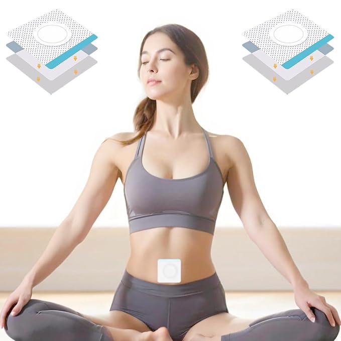 Disposable Castor Oil Pack Wraps, 50 Count – 3.2" Organic Cotton Belly Button Pads, Self-Adhesive & Leak-Proof, One-Time Use Cotton Patches for Clean Application