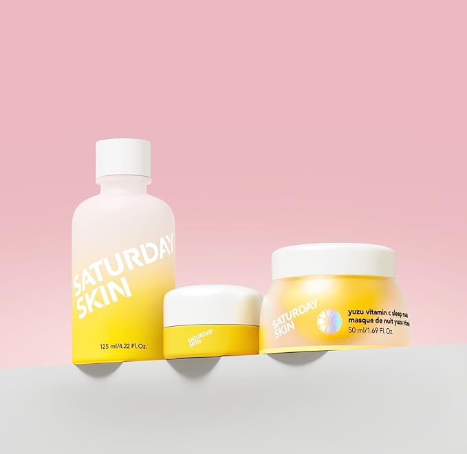 Saturday Skin Yuzu Vitamin C Bright Toner for Dryness Dullness Face Brightening Hydrate Tone Glow Niacinamide Smooth Skin Facial Water Korean Skincare Ideal for All Skin Type