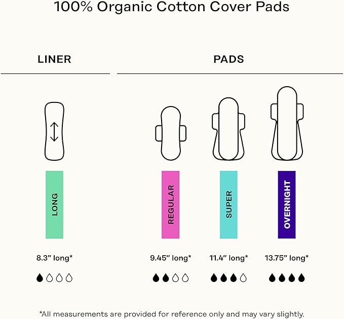 Honey Pot 100% Organic Cotton Cover Calming Herbal Infusion Super Pads, 16 Count