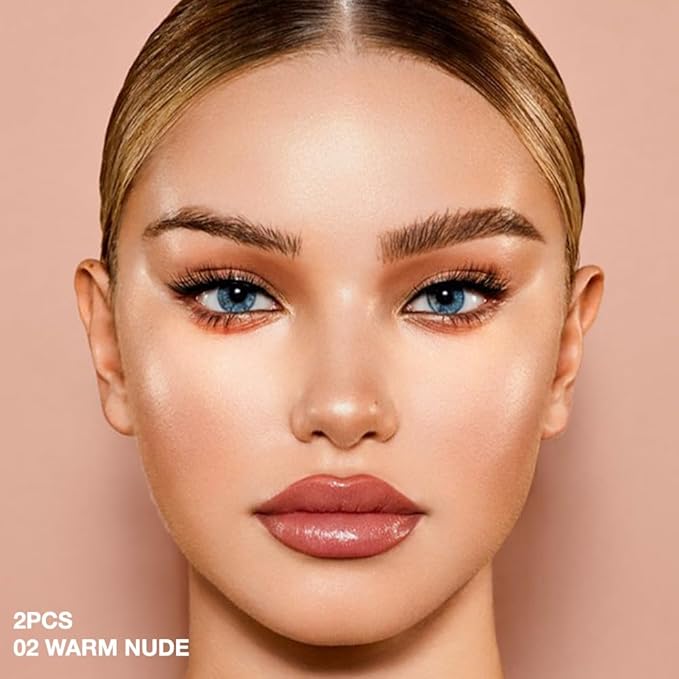 evpct 2Pcs under Eye Corrector Brightener Concealers for Older Women Dark Circles, under Eye Cream Pot Concealer Full Coverage Peach Color Corrector Makeup, Nourishing Waterproof, Warm Nude