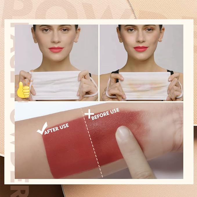 SACE LADY Face Powder Waterproof Sets Makeup, Controls Shine, Smooth Fine Lines for Flawless Lightweight Finish, Long Lasting Matte Compact Setting Powder Cosmetics Cruelty-free, 0.35oz (#03)