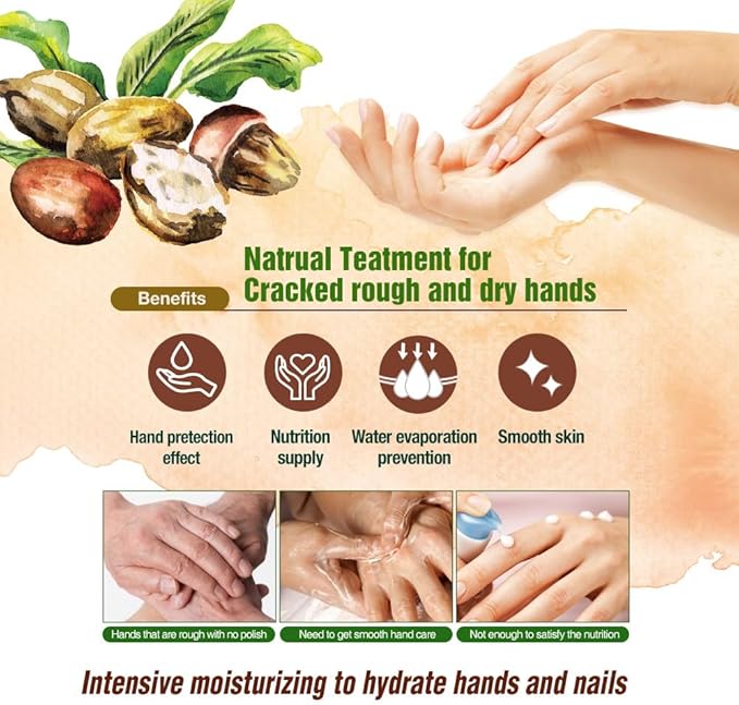 Epielle Hydrating Hand & Foot Masks 12 Pairs, Deep Moisturizing Socks & Gloves, Soften Dry Hands & Cracked Heels with Shea Butter & Jojoba Oil, Korean Skin Care, Foot Spa, Self Care Gifts for Women