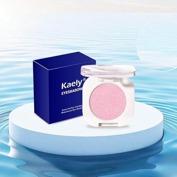 Single Glitter Shimmer Sparkle Eye shadow Palette Makeup, Pink Shimmer Eyeshadow for Women, Pigmented Waterproof Sombras Para Ojos, Vegan, Talc, Paraben & Cruelty Free, 29