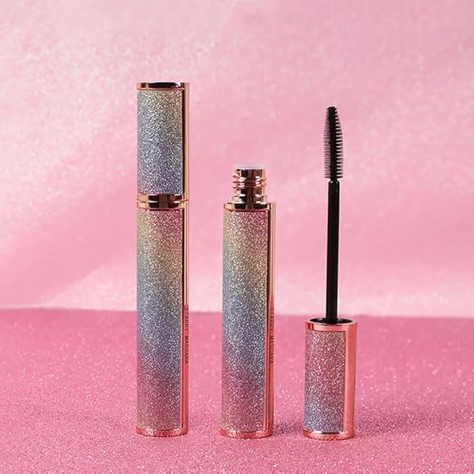 4D Silk Fiber Mascara set, Black Mascara and Eyeliner set, Long Lasting kit & Waterproof Black Eyeliner Pencil, No Clumping Lasting All Day