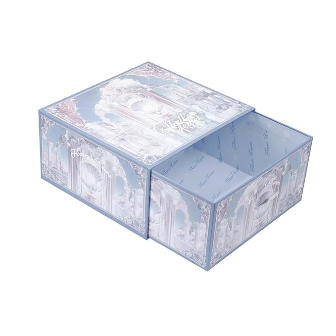 Flower Knows Seashell Fairytales 5 Pack Makeup Gift Set,Lip Glaze*1+Lip Gloss*1+Eyeshadow*1+Hair Clip*1+Gift Box*1,Perfect Makeup Gift for Girls & Women