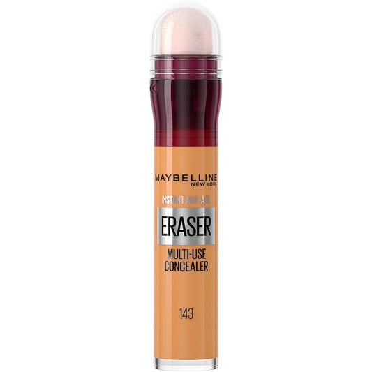 Maybelline Instant Age Rewind Instant Eraser Multi-Use Concealer, Crease-Resistant Coverage, Up to 12HR Moisturizing Wear, 143, 1 Count