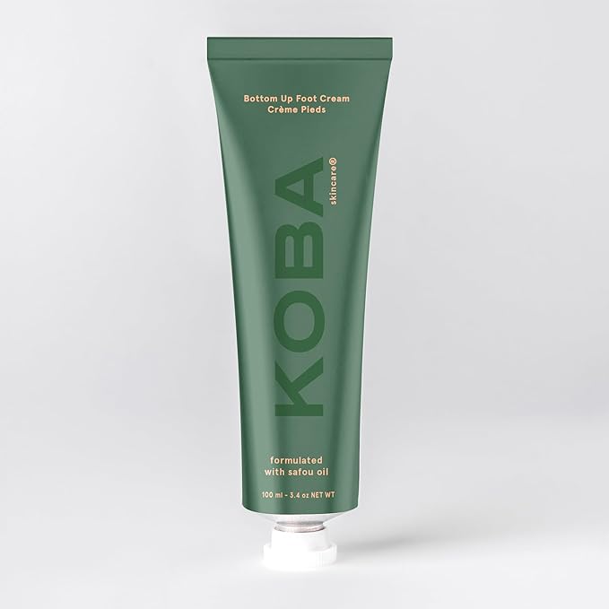 KOBA Bottom Up Foot Cream - Moisturizer for Women & Men - Hydrating - Normal to Very Dry Skin - Zesty, Woody, & Spicy Fragrance - Natural - Vegan - Shea Butter - Safou Oil - Sweet Almond Oil (100 ml)