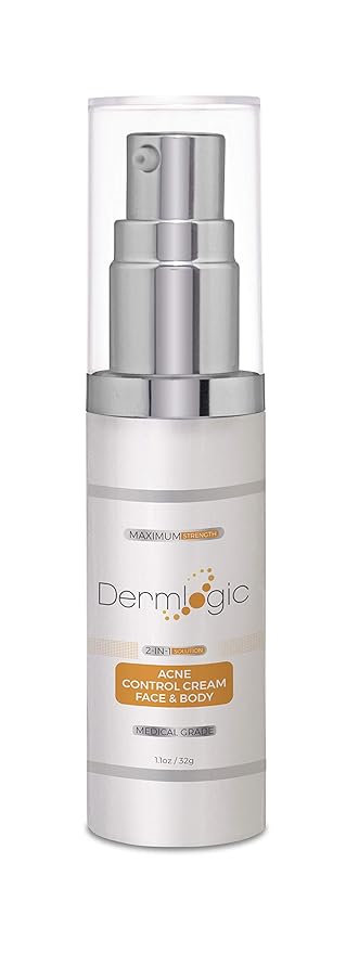 Acne Face & Body Cream- Maximum Strength Treatment for Cystic, Blackhead & Whitehead Pimples. Prevents Future Breakouts.