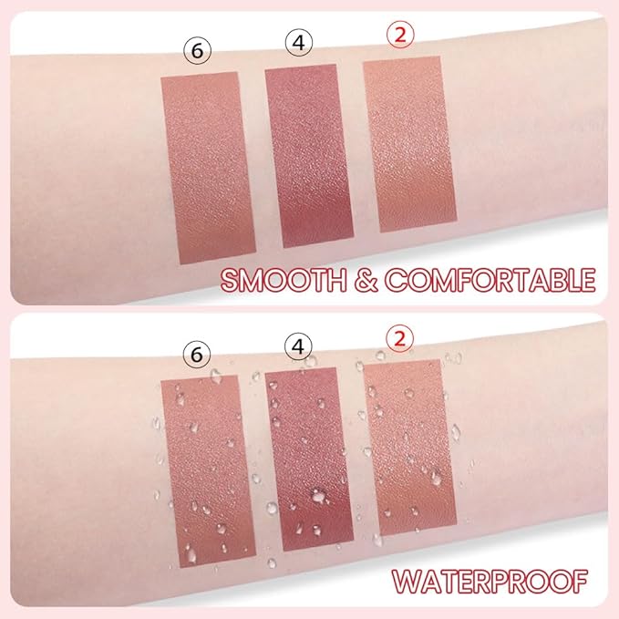 BINGBRUSH Crayon Matte Longwear Lipstick Pack Set,Moisture Smooth Color Stick Ultimate Lip Crayon for Makeup Collection - Waterproof Velvet Lipgloss (02#, 1 Count (Pack of 1))