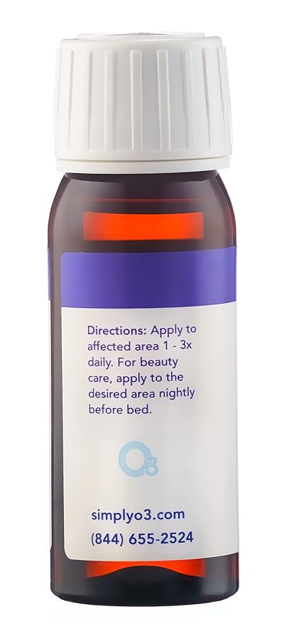 Pure Organic Ozonated Olive Oil Extra Strength 1200 Peroxide For Face and Skin Helps In Acne, Anti-Aging, Wrinkles and Rosacea For Sensitive Skin Made in Spain