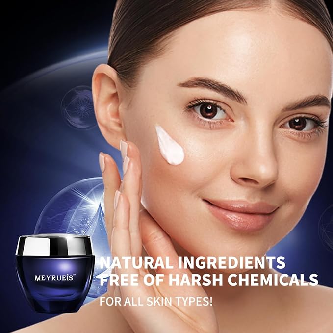 MEYRUEIS Anti-Aging Moisturizer Face Cream, NAD+, Moisturize Without Oil, Fast-Absorbing, Deeply Nourishing, For All Skin Types, 0.35 Fl Oz