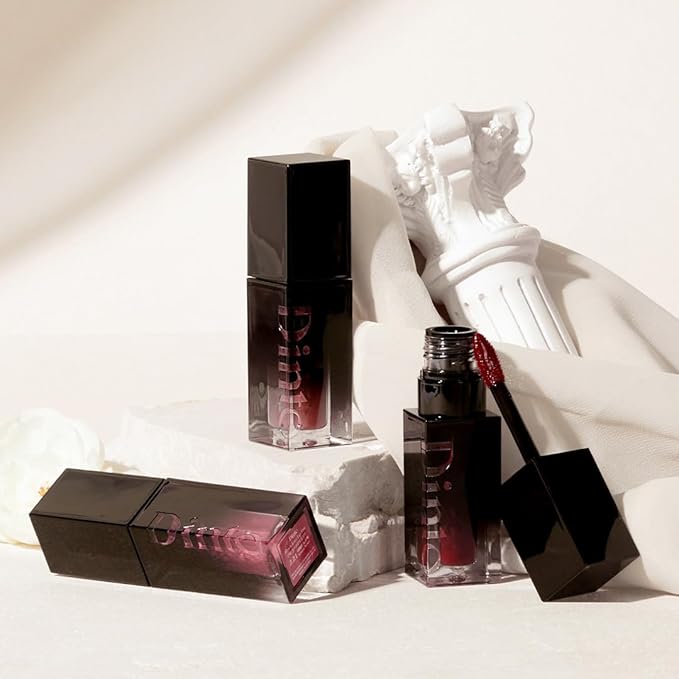 DINTO Blur-Glowy Lip Tint - Glossy Finish, Hydrating, Long Lasting, Lightweight Texture, Non-Sticky, Vegan & Cruelty-Free, K beauty (217 Pax Romana, 0.11 fl.oz) (30 colors)