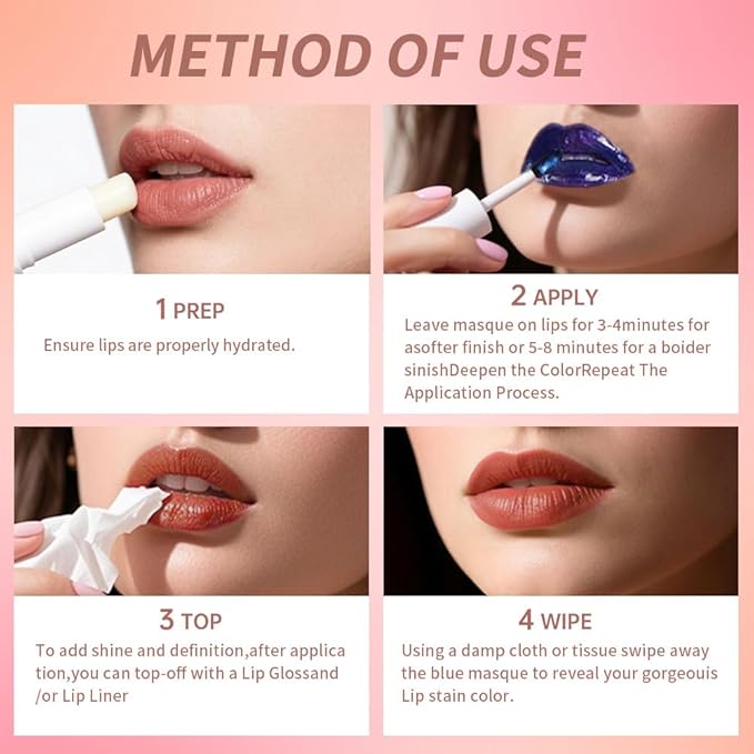Lip Liner - Peel Off Lip Stain | Long Lasting Matte Lip Tattoo | Transfer Proof, Hydrating Formula with Hyaluronic Acid & Vitamin E | Vegan & Cruelty-Free | for All Skin Types(5#Rosy - Brown)