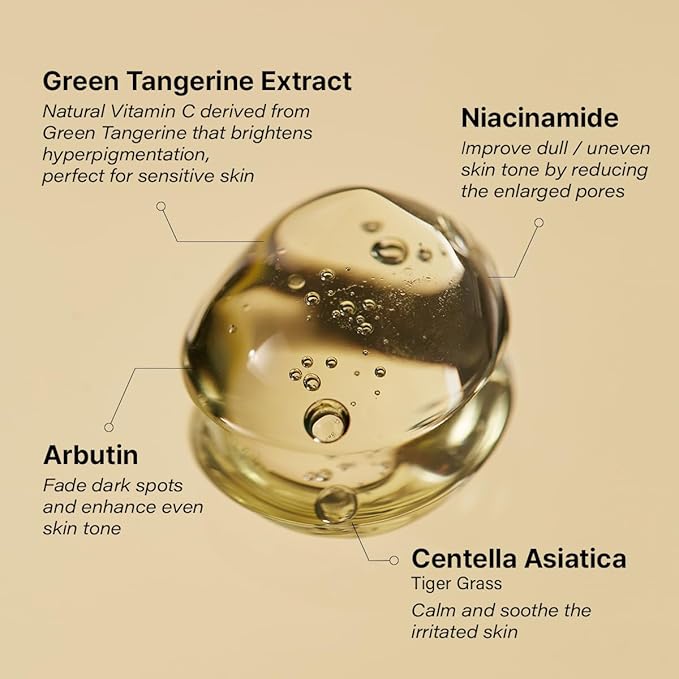 GOODAL Green Tangerine Vitamin C Glow Kit – Serum, Cream & Eye Patch Set | Korean Skincare for Dark Spots & Radiance | Get Sheet Mask 5-Pack for $4 with Bundle Purchase