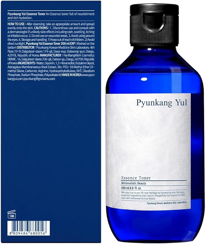Pyunkang Yul [PKY] Essence Toner for Deep Hydration, Highly Concentrated Essence Facial Toner, Minimal Ingredients, Zero-Irritation, Korean Skincare (6.8 Fl. Oz, 200ml)