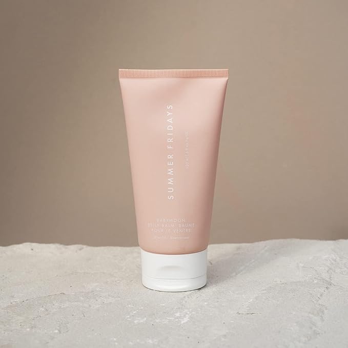 Summer Fridays Babymoon Belly Balm - Nourishing Balm + Body Moisturizer Enriched with Calendula Oil + Vitamin E to Help Reduce the Appearance of Stretch Marks and Dry Skin (5 Fl Oz)