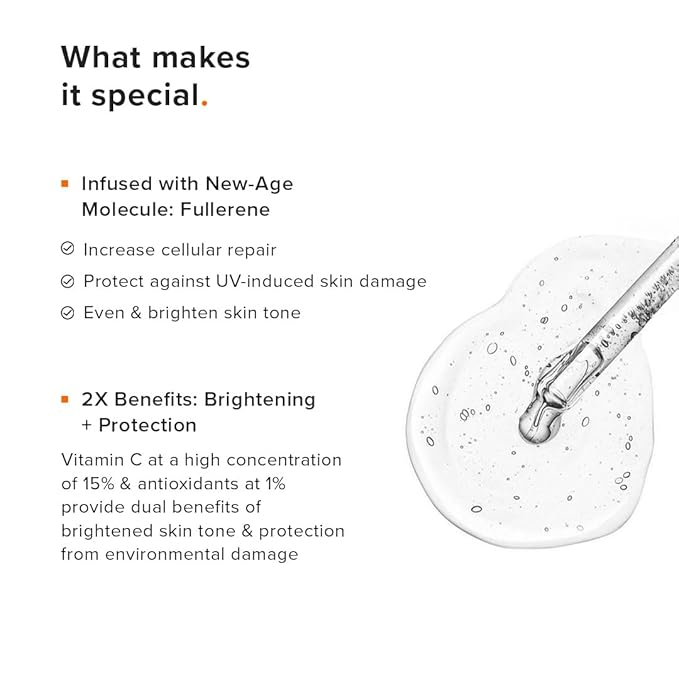 Minimalist 16% Vitamin C Serum with Antioxidants for Anti Aging & Glow | Reduces Skin Damage & Redness to Brighten Dull Complexion | For All Skin Types | For Women & Men | 0.68 Fl Oz / 20 ml