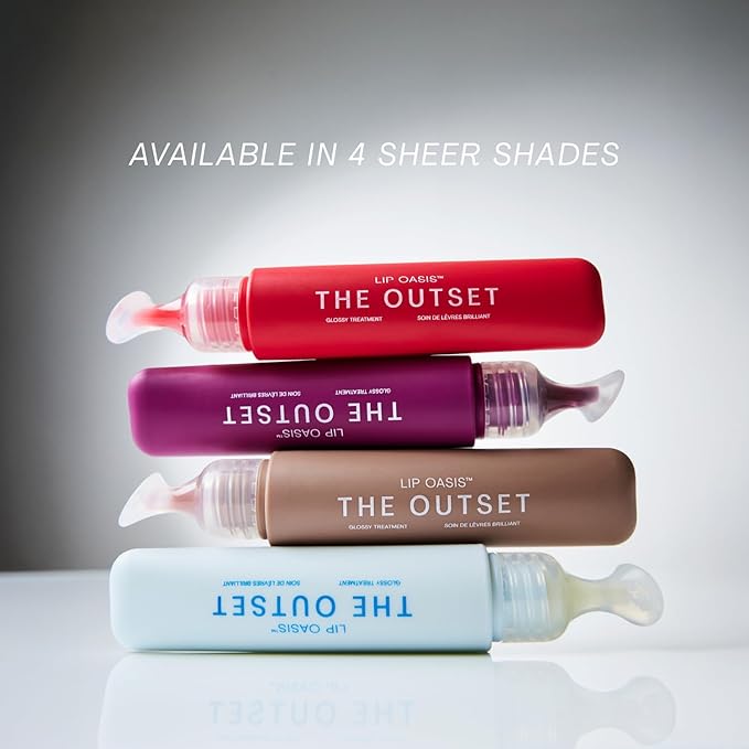 The Outset Lip Oasis Glossy Treatment | Skincare Essentials | Vegan | Gluten Free | Clean Beauty | Unisex for All Skin Types | Dune | 0.3 oz