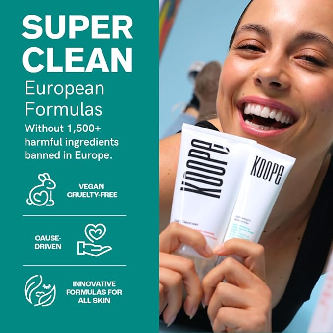 Koope Milk Face Wash, Cleanser For All Skin Types, Ultra-Creamy, Makeup Remover, with Centella, Aloe, Amino Acids and Grape Seed Oil. Free from Parabens, Sulphates & Fragrances, Vegan, 5.0 FL OZ