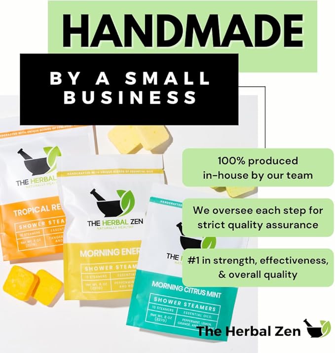 Bulk Shower Steamers with Essential Oils Combo Set by The Herbal Zen (3 Packs of 10 Tablets, Value Set), Bulk Shower Bombs, Relaxation Gift for Women and Men, Birthday Gifts, Mothers Day Gift