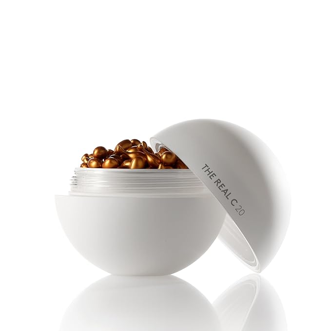 COCUNAT - The Real C 30 Days - Vitamin C Serum - 20% Ascorbic Acid - Reduces Wrinkles and Blemishes - Brightness and Elasticity - Anti-Ageing - 1 Month Treatment - 30 Pearls