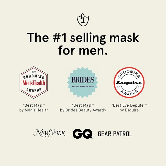 JAXON LANE BRO MASK: Korean Face Mask for Men | 2 Pc. Hydrating Anti Aging Sheet Masks Contain Vitamin C, Vitamin E, Hyaluronic Acid, Hydrolyzed Collagen for Face Care, Acne Treatment (4 X 4 Packs)