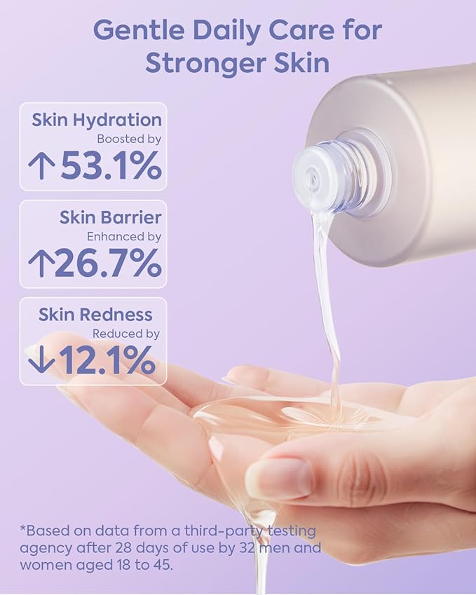 KOMFYMED Revitalizing Comforting Facial Toner with Ectoin & Hyaluronic Acid, Soothing & Hydrating Facial Essence for All Skin Types,Great for Cotton Pad Facial Masks, 500ml / 16.9 fl.oz